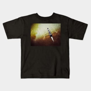 The Rowers in Grunge Art Kids T-Shirt